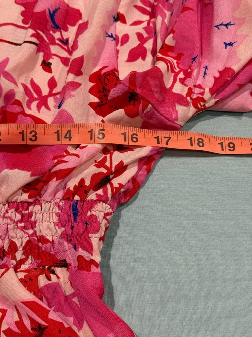 Boemo Anthropologie Boho Red Pink Floral Maxi Dress Extra Large - Picture 9 of 12